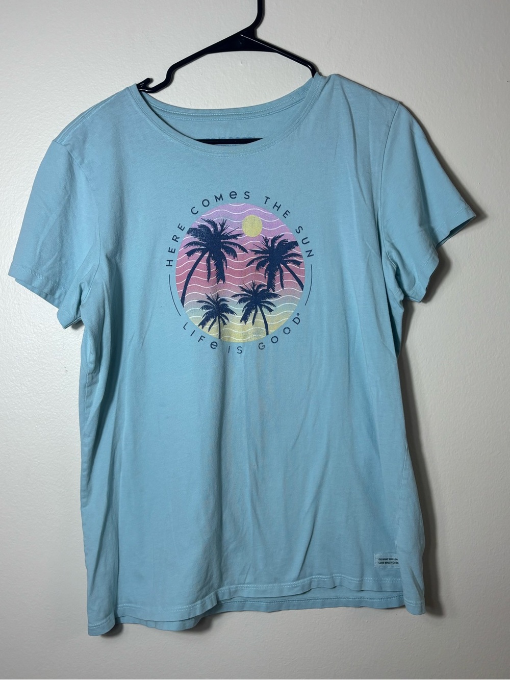 2 Pack Women’s Life Is Good Tshirt Sz L Beachy Summer Pattern - Picture 9 of 16